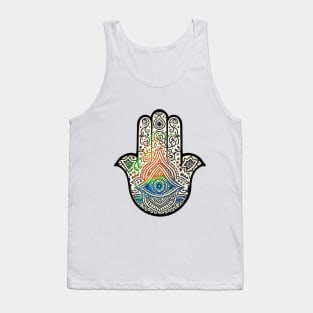 HAMSA Jewish amulet against bad luck Tank Top